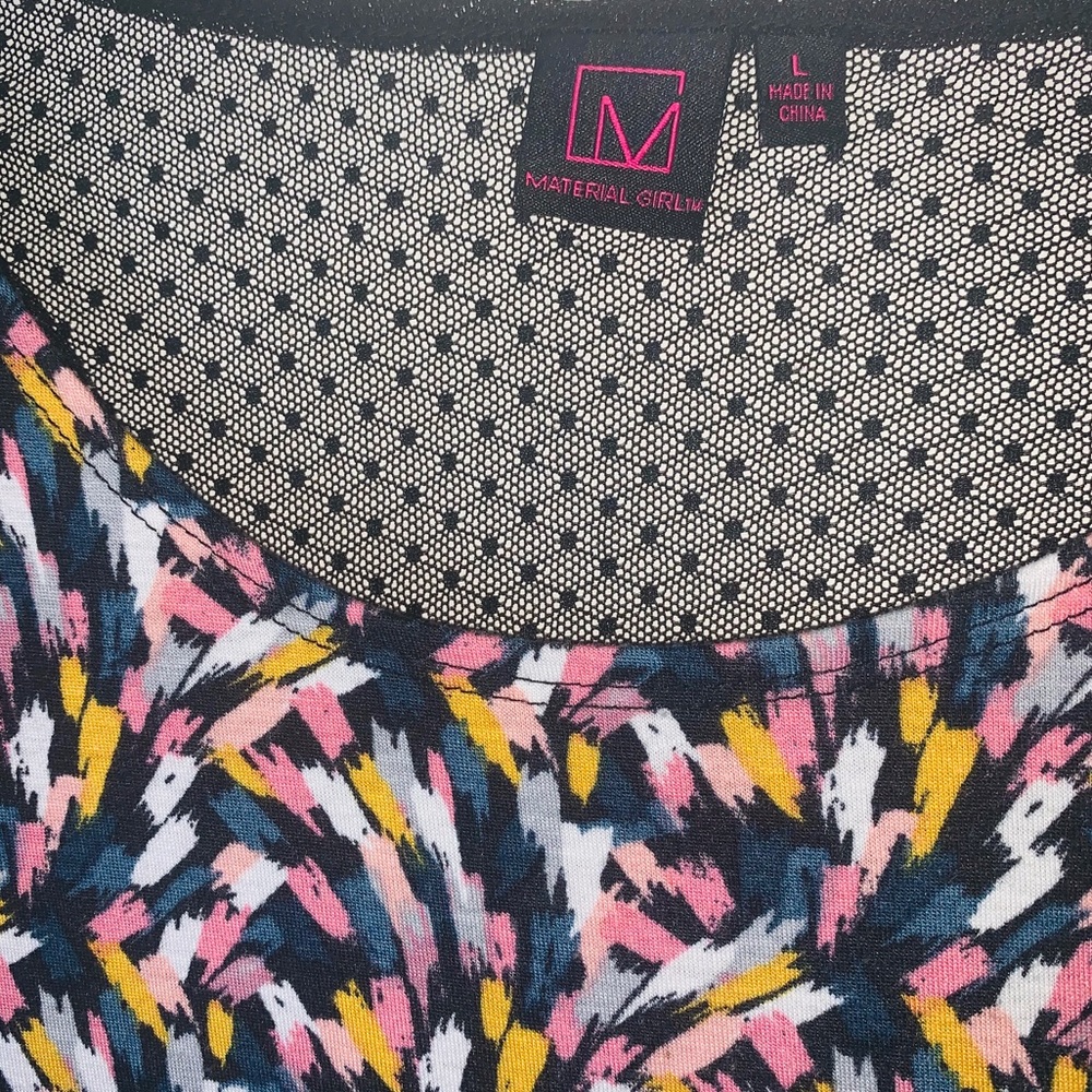 Material Girl Colorful Crop Top
